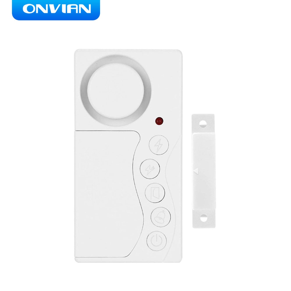Onvian czujnik otwarcia drzwi bezprzewodowy z opóźnieniem czasowym dzwonek robić drzwi czujnik drzwi drzwi i zabezpieczenie okna alarm bezpieczeństwo w domu