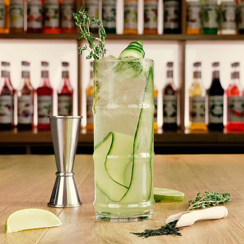 400-500ml bambuformad långvinglaskopp collins haibo cocktail vinkopp bar familj fruktjuice kopp ölmugg