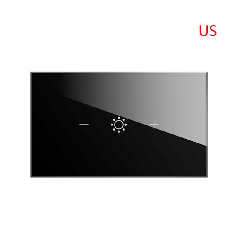 Wifi LED Smart Dimmer Light Switch EU/US Intelligent Speaker Voice Control: Black US