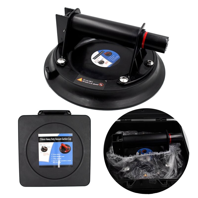 Vacuum Suction Cup 8Inch 200Kg Bearing Capacity Heavy Duty Vacuum Lifter for Granite Tile Manual Lifting