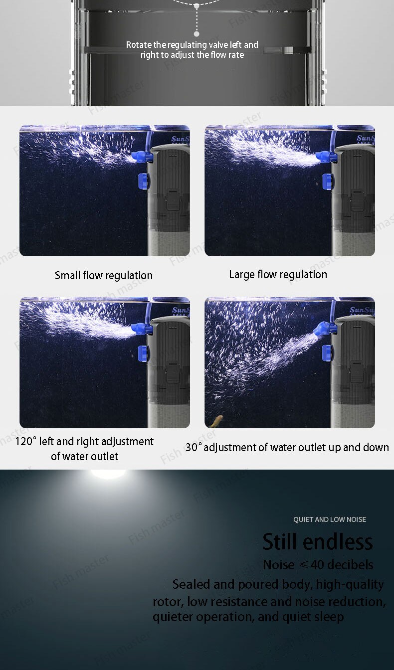 Fish tank aquarium filter barrel box suction automatic gold fish tank circulation feces collection and separation water