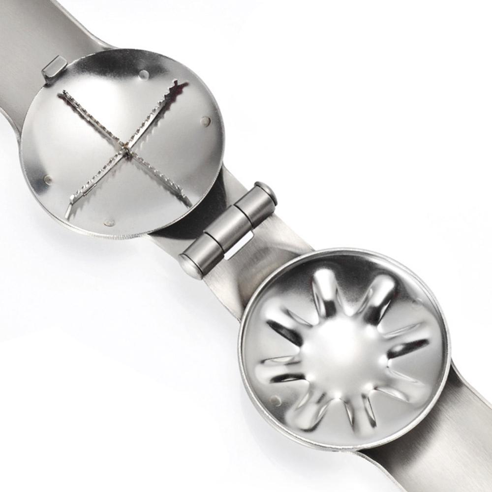 Clip rápido de acero inoxidable 2 en 1 con forma de castaña alicate de nogal, Cascanueces de Metal, abridor de nueces, utensilios de cocina