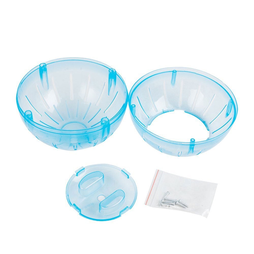 Pelota para correr de hámster transparente para mascotas, divertida rueda rodante, pelota de entrenamiento para trotar, juguete para Chinchilla, cobaya, suministros para ejercicios