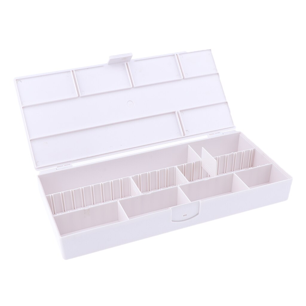 Schmuck Teiler Kasten Haarnadeln Haar Gummi Band Organizer Einstellbare Klar Kunststoff Perle fallen Lagerung Container