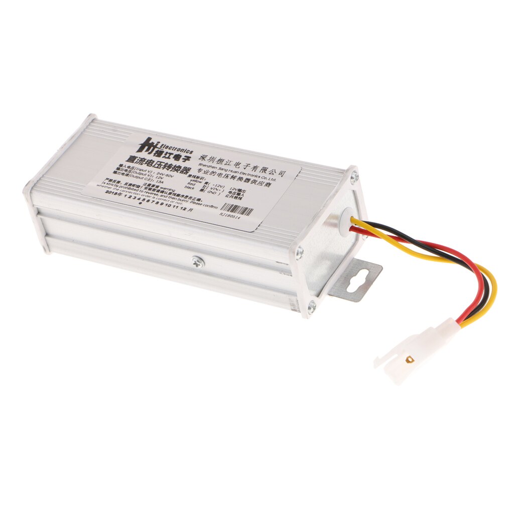 Durable 15A Electric Car DC 24V-60V To 12V Power Adaptors Adapter Inverter
