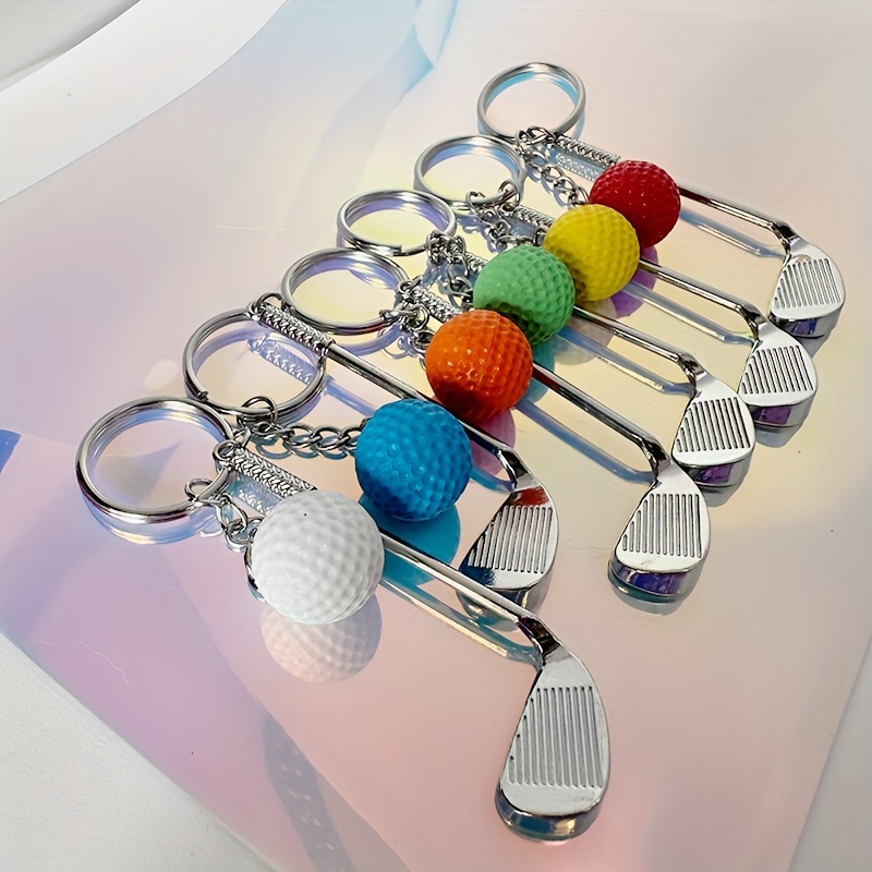 Colgante de llavero con pelota de golf: ¡Agregue un toque deportivo a tu apariencia! perfecto para entusiastas del golf