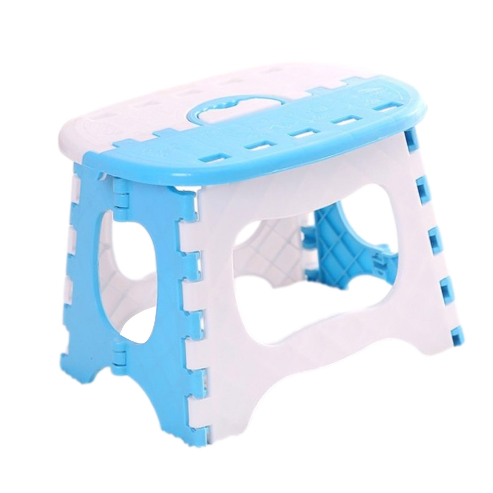 Plastic Multi Purpose Folding Step Stool Chair Home Train Outdoor Storage Foldable Home Storage Accessory bathroom kid adult: C