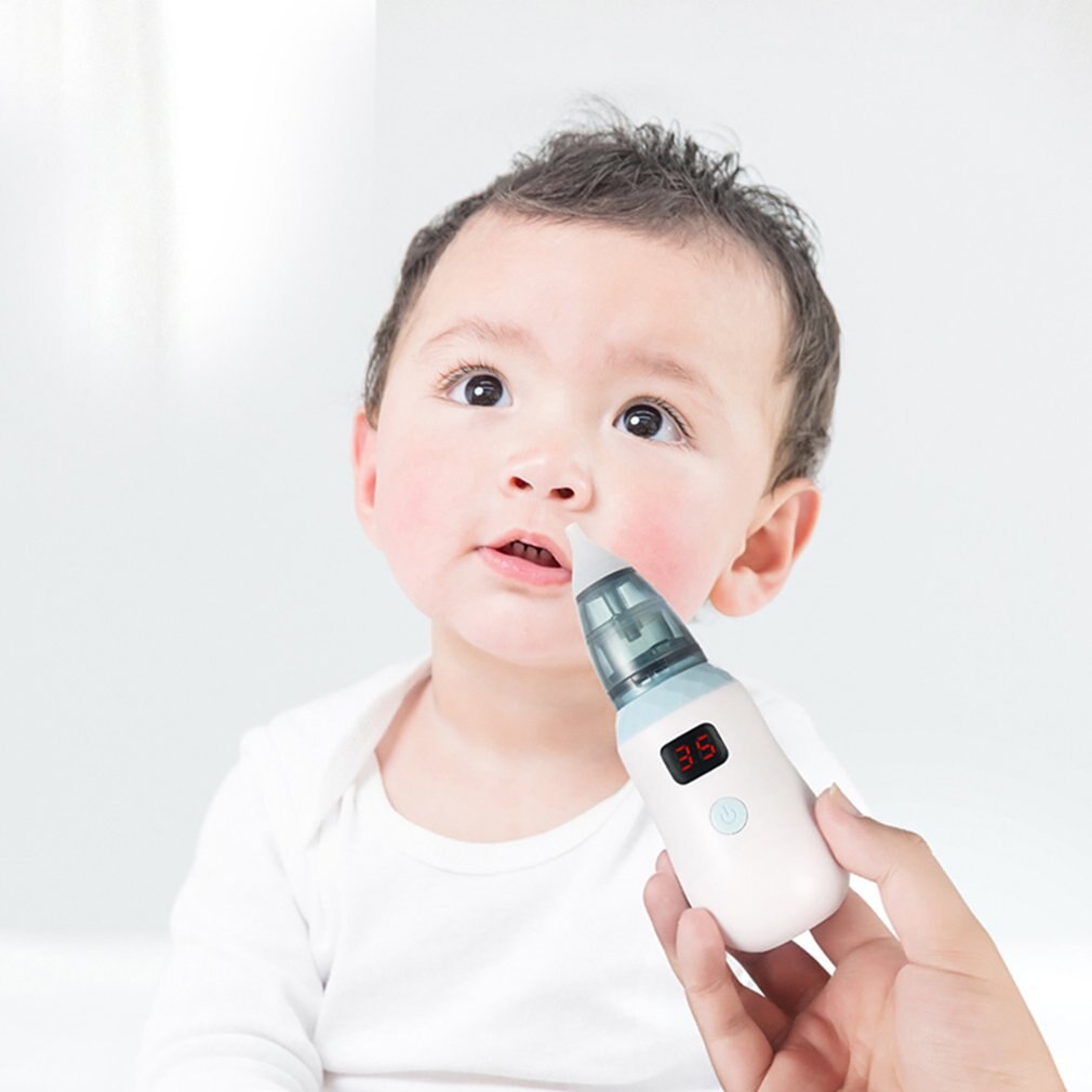 Baby Neuszuiger Elektrische Veilige Hygiënische Neus Cleaner Siliconen Snot Sucker Voor Pasgeboren Baby Peuter Kind Kid 2 Aanpassing