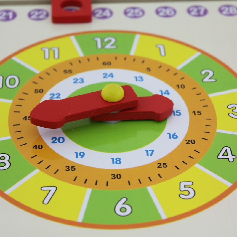 Uhr Hängen Bord Multi-Funktionelles Training Uhr Kalender Bord Frühen Kindheit Bildung Spielzeug Eltern-kind-