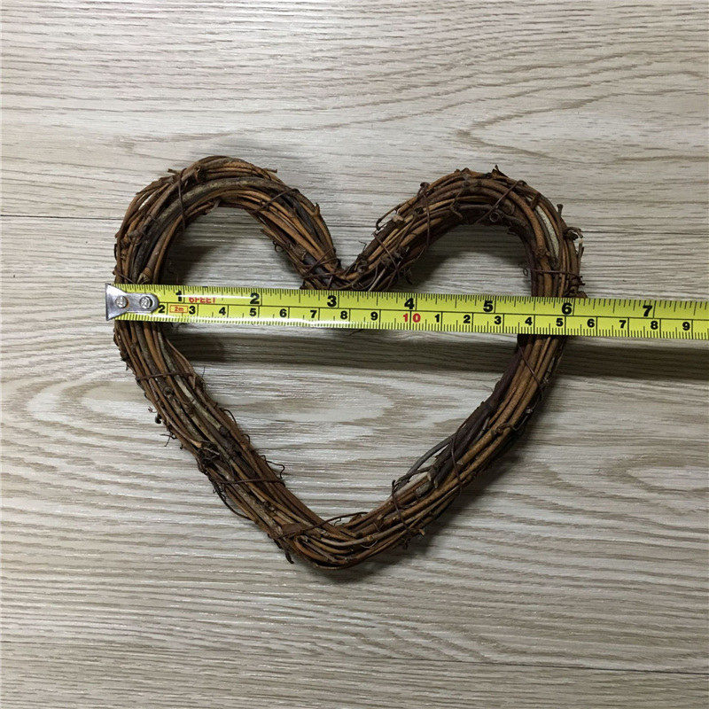 1pc Weihnachten Dekoration 10-30cm Weihnachten Party Hochzeit Kränze Dekoration Girlande Material Rattan Kranz Bauernhaus: Heat 15cm