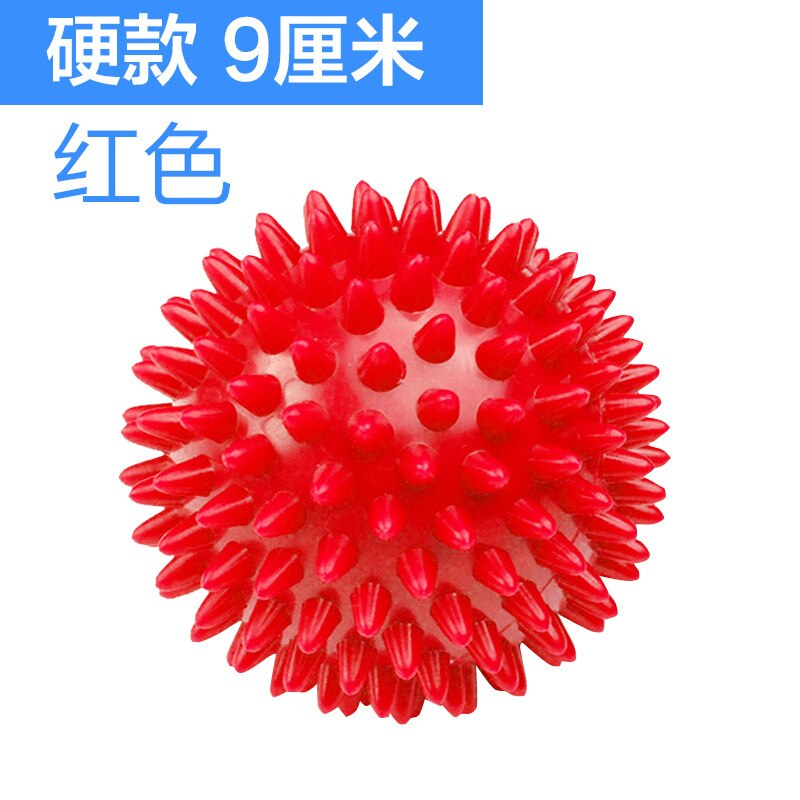 A mano Palla di Formazione Sfera di Massaggio Muscolare Acanthosphere Sfera di Massaggio Forza di Presa Forza Dito Rilassante Pratica Mano Piede di Fitness: Hard Red 9 Centimeter