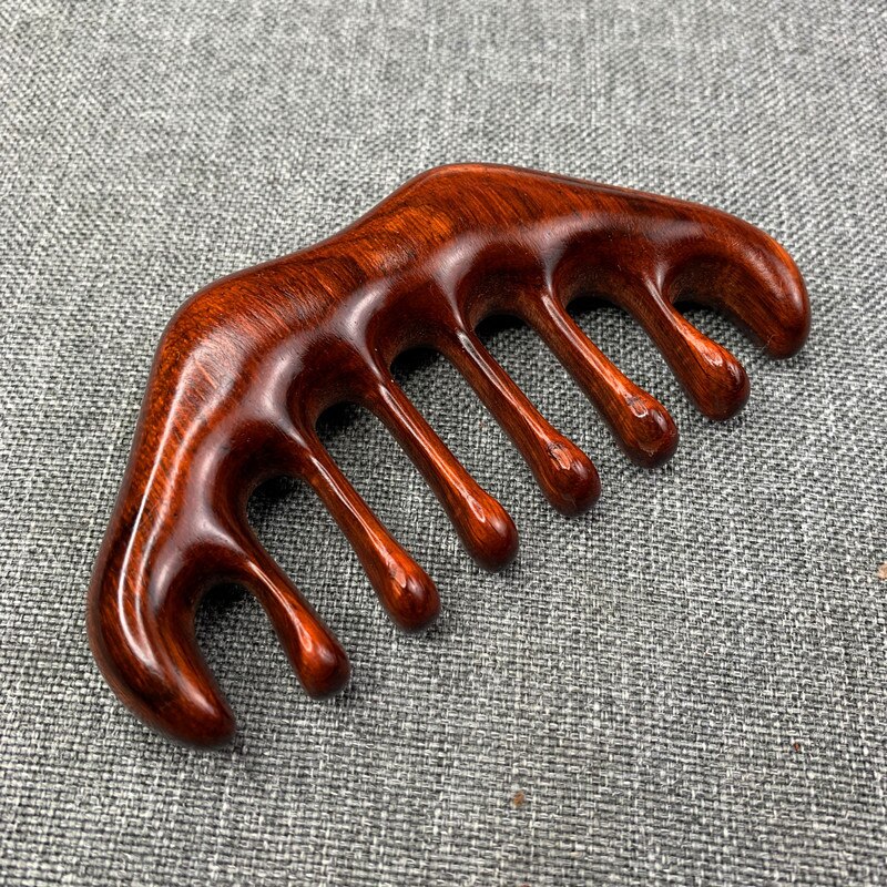 Masajeador de madera para la cabeza, peine de masaje para raspar Meridianos, estimulación de acupresión del cuero cabelludo, reflexología, terapia de relajación muscular corporal