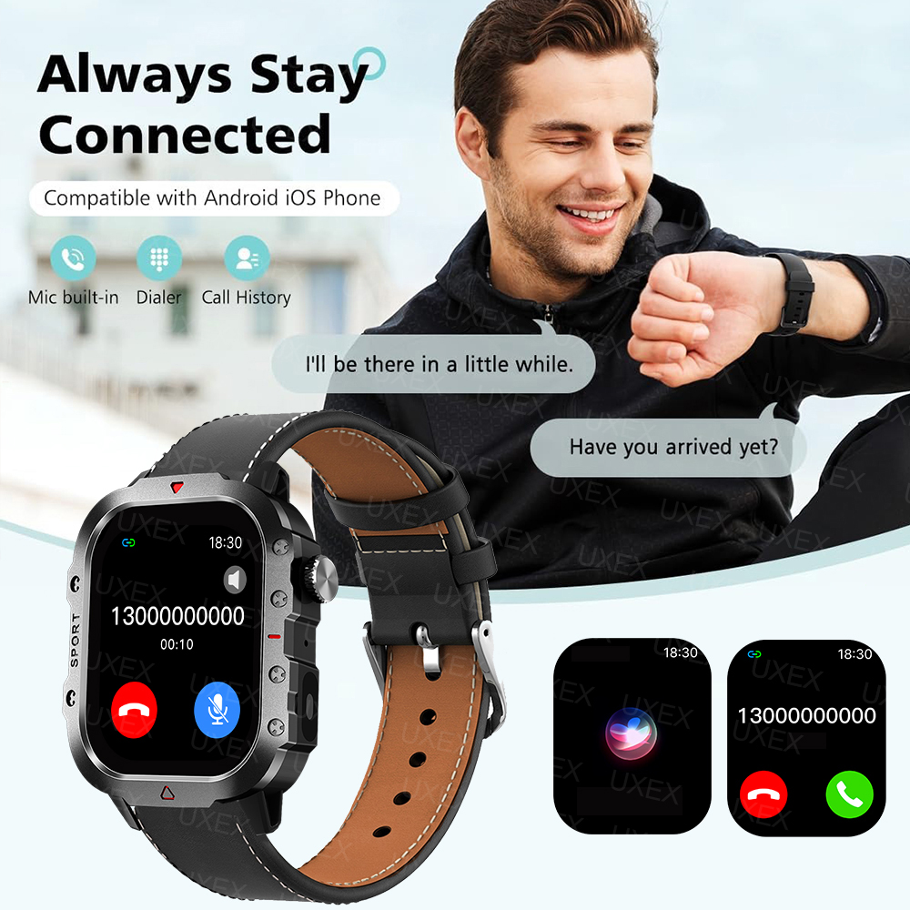 Nowy prezent niespodzianka latarka Smartwatch baron 2.01 "HD bezprzewodowy lokalizator zdrowia niestandardowe zdjęcie zegarki z trajektorią ruchu 2025