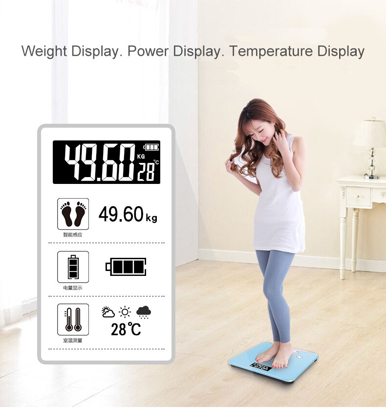 Cartoon digitale badkamerweegschaal body mi weegschaal vloer slimme kamerbalans gehard glas piratenkat kinderweegschaal