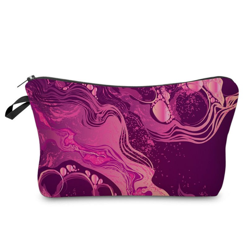 Multifunctional Cosmetic Bag Makeup Case Pouch Toiletry Travel Zip Wash Organize Makeup bag: C