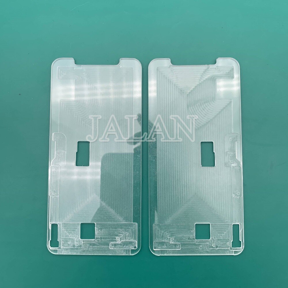 1 stk ymj form ubøjet flex plastik pary til iphone 7 8 x xs xs-max xr lcd display skærm ubøjet flex laminering renselim