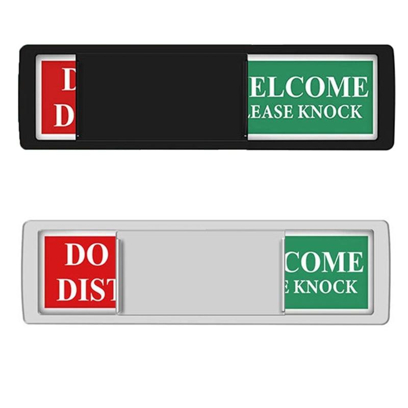 Q6PE Do Not Disturb Easy to Use Door Sign Vacant In Use Indicators for Bathroom and Workplace