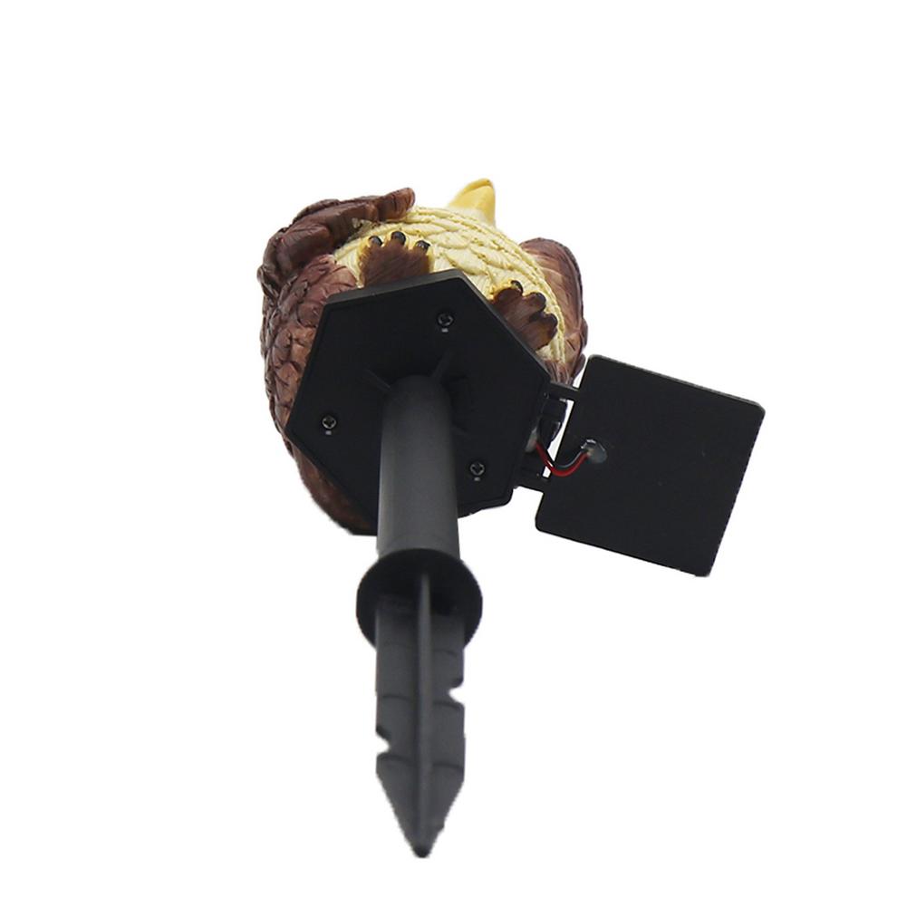 Solar Verlichting Outdoor Tuin Ornamenten Hars Uilen Solar Led Verlichting Outdoor Tuin Stake Waterdichte Verlichting Voor Bloem Hek La