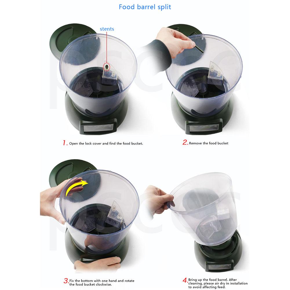 Automatische Teich Fisch Zubringer Fischfutter Spe... Grandado
