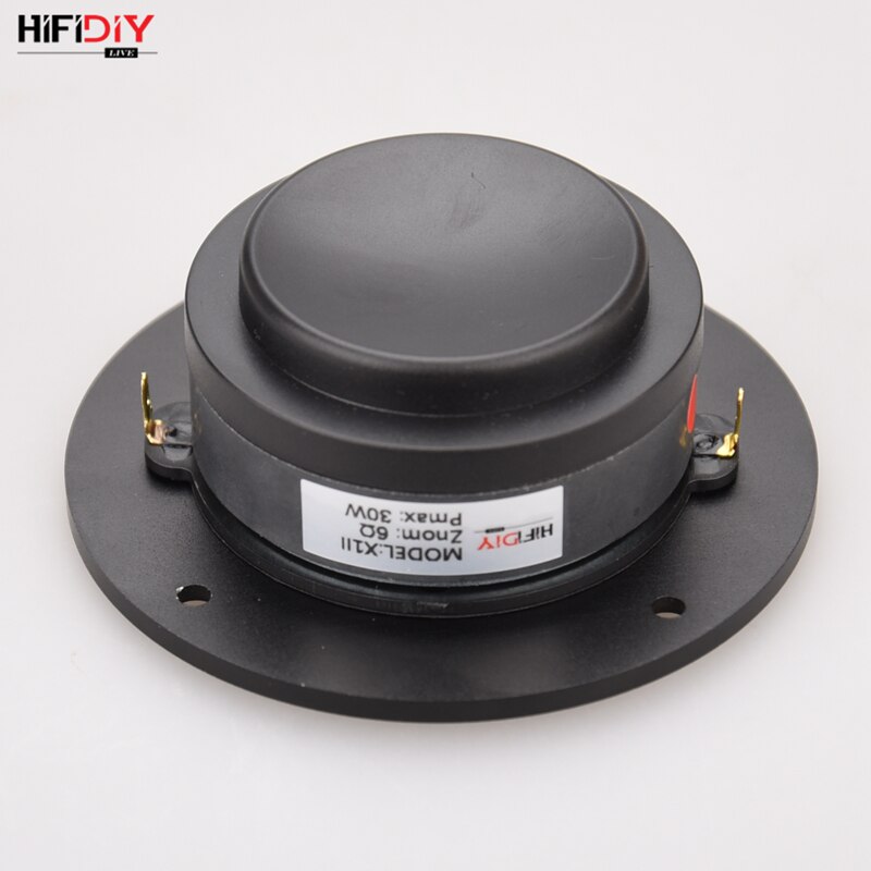 HIFIDIY LIVE 4 inch X1II Tweeter Speaker Unit aluminum transparent Silk membrane 6OHM30W Treble Loudspeaker silver 94 100 ~130mm