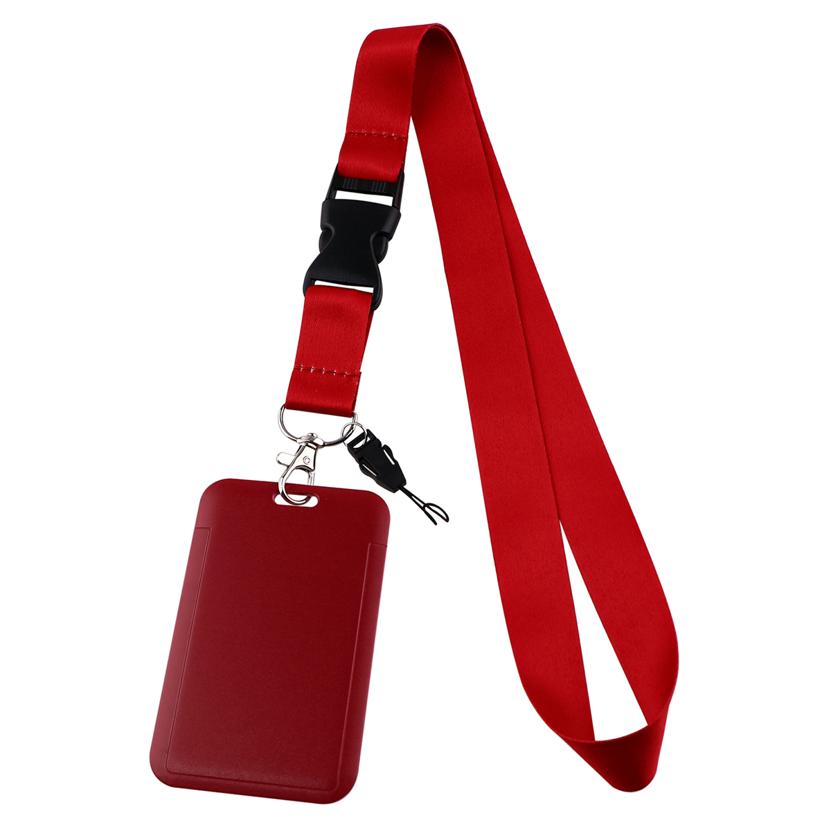 Pure Color Neck Strap ID Holders Lanyards Keychain Student Badge Holder Hang Rope Lariat Lanyard Mobile Phone Accessories: Blue
