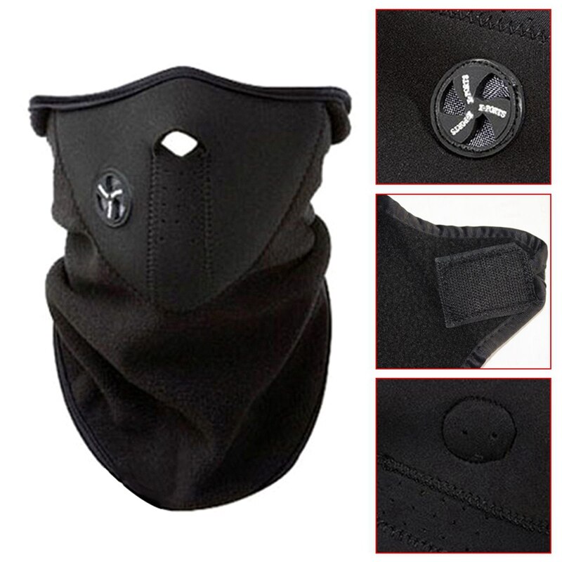Outdoor Half Face Mask Cover Fleece Unisex Ski Snow Cycling Climbing Warm Winter Neck Guard Scarf Warm Protecting Face Hood