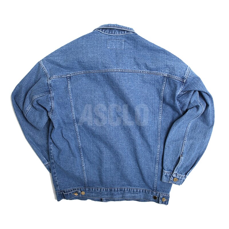 Casual Japanese Korean male Korean wild retro washed casual punk simple denim jacket baseball coat