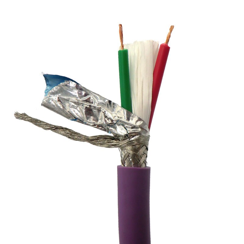 Profibus Bus Cable 2 core 0.25mm² 24AWG Flexible Bus Wire