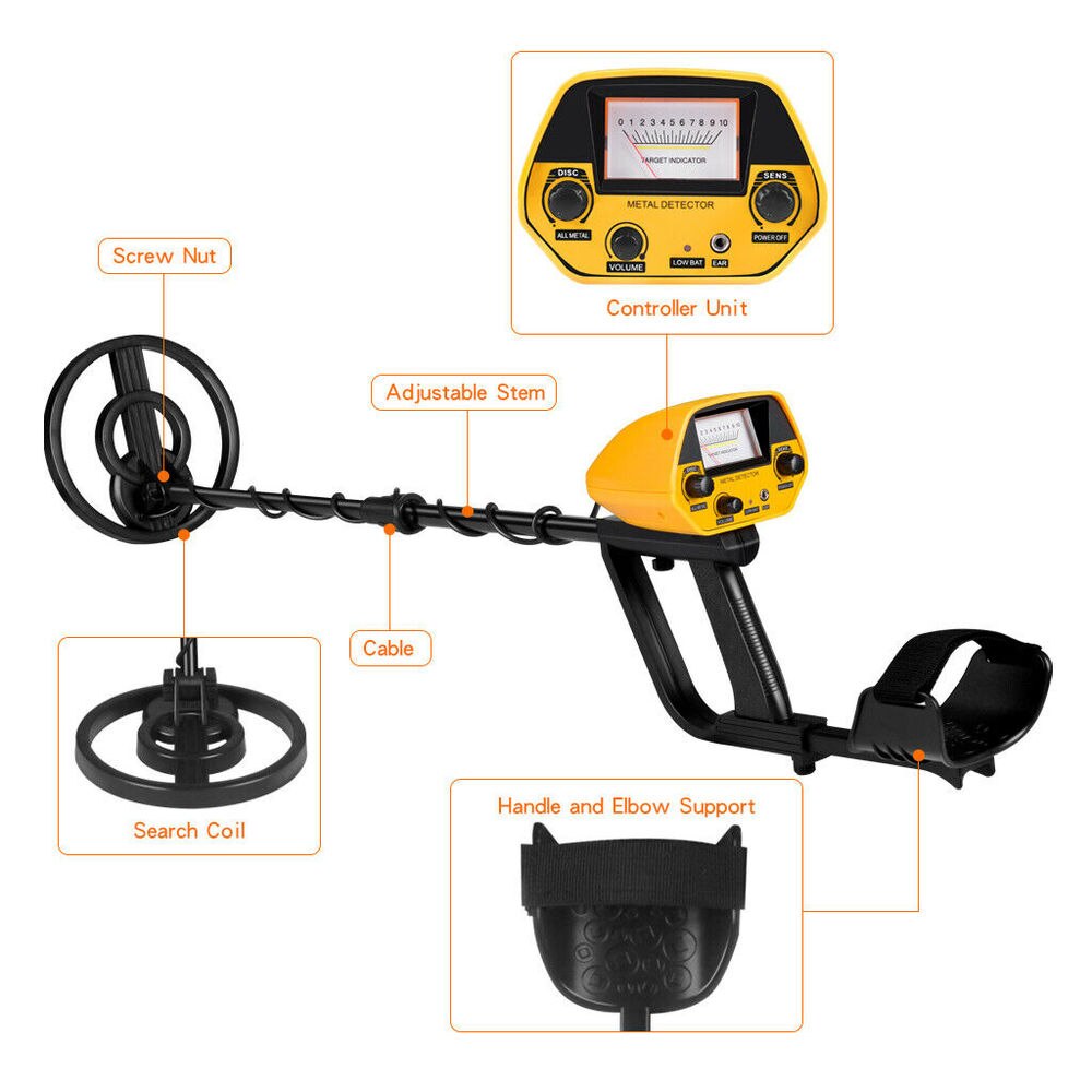 MD-5090 Metal Detector Detection Instrument Underground Metal Detector Metal Finder Gold Detector Hunter Treasure Gold Digger