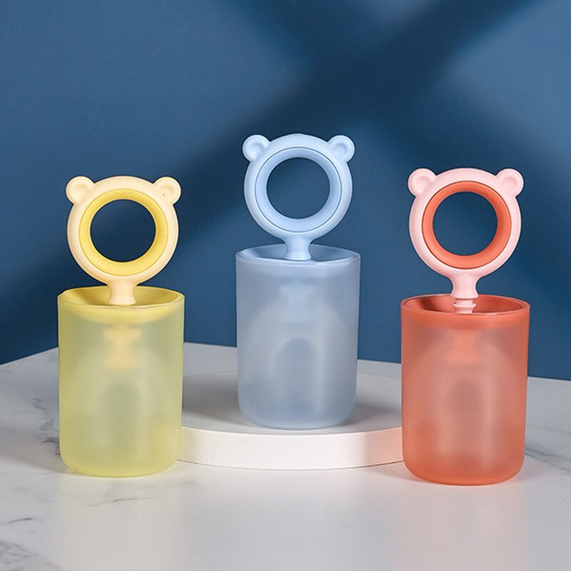 Spazzolino da denti per bambini con tazza spazzola a forma di U in Silicone cura orale spazzolino da denti per bambini senza BPA 360 gradi pulizia dei denti