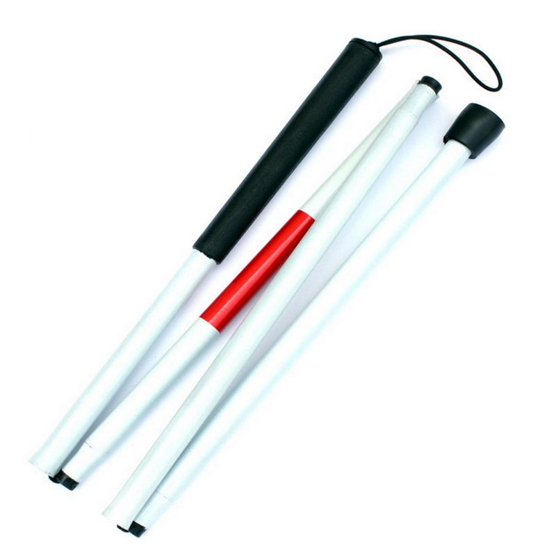 Folding Blind Guide stick Visually Impaired Crutch Cane Blind Walking Stick Walker Aluminium Easy Folding