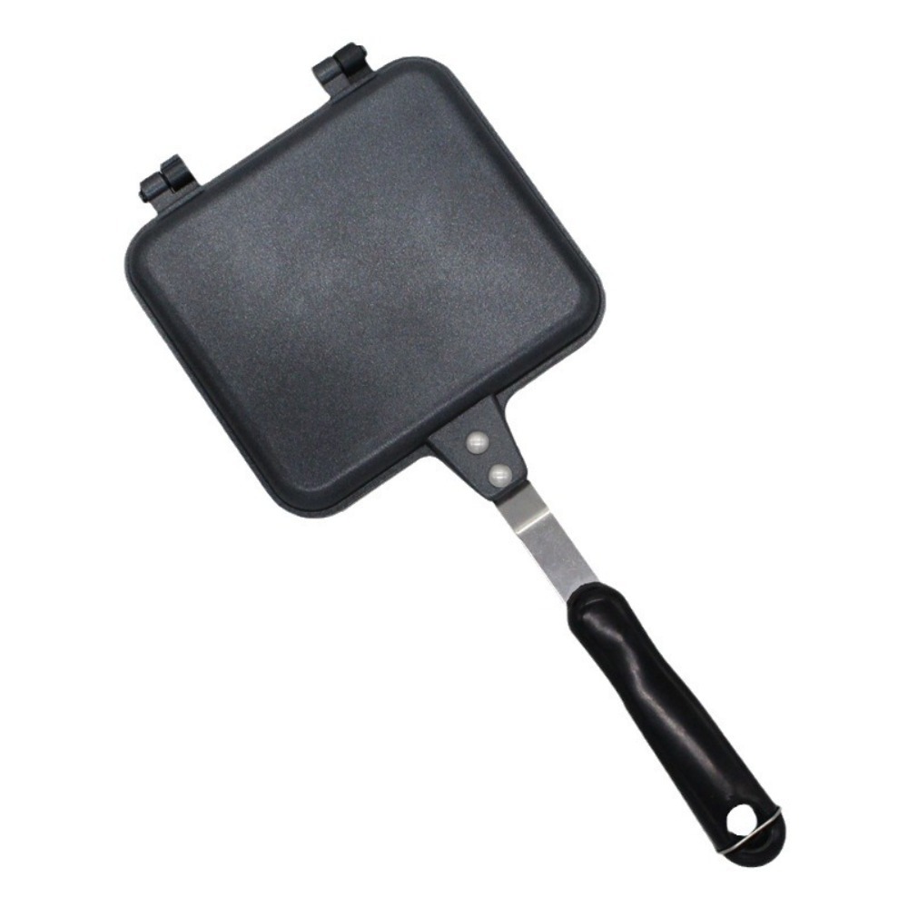 Frühstücksmaschine Antihaft-Sandwichmaker Aluminiumlegierung Abnehmbare Toast-Bratpfanne Doppelseitige Omelettepfanne für Imbissstände: Default Title