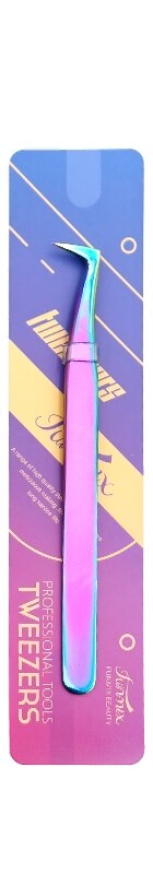 FUNMIX Stainless Steel Tweezers 3D/6D Volume False Eyelash Extension Tweezers Anti-static Eyebrow Fan Lash Tweezers Watch Tools: Colorful 7 glyph