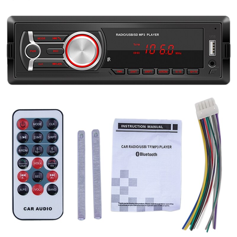 1DIN In-Dash Auto Radio Stereo Afstandsbediening Digitale Bluetooth O Muziek Stereo 12V Auto Radio Mp3 Speler usb/Sd/Aux