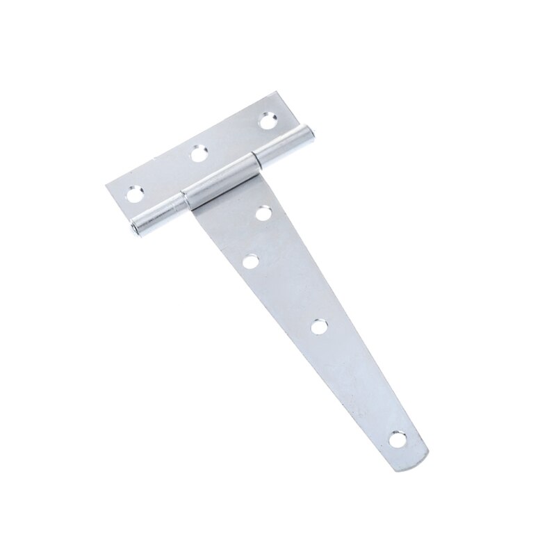 White Zinc T Shape Triangle Hinge Cabinet Shed Wooden Door Gate Hinges Hardware