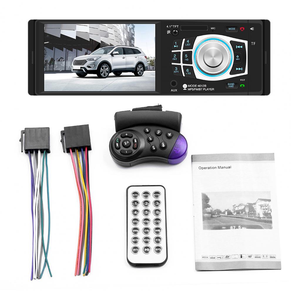 60% SALES 4012B Car MP5 Player Bluetooth Durable 4.1 Inch Auto HD Display FM Radio