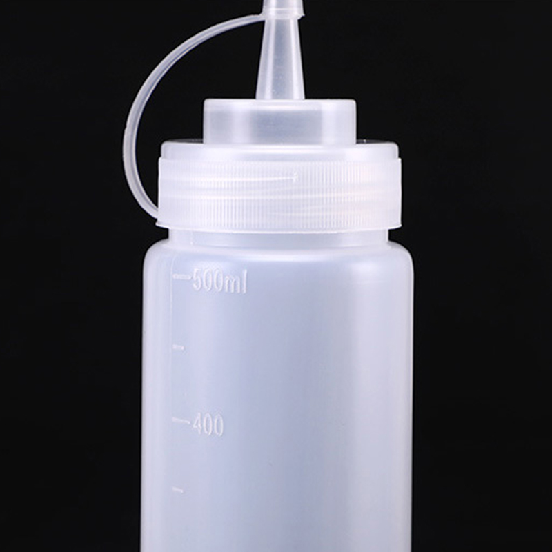 500ML Plastic Puntige Mond Knijptype Sausfles Gemaakt Milieuvriendelijke Materialen Schone Stofdichte Kruidenflessen