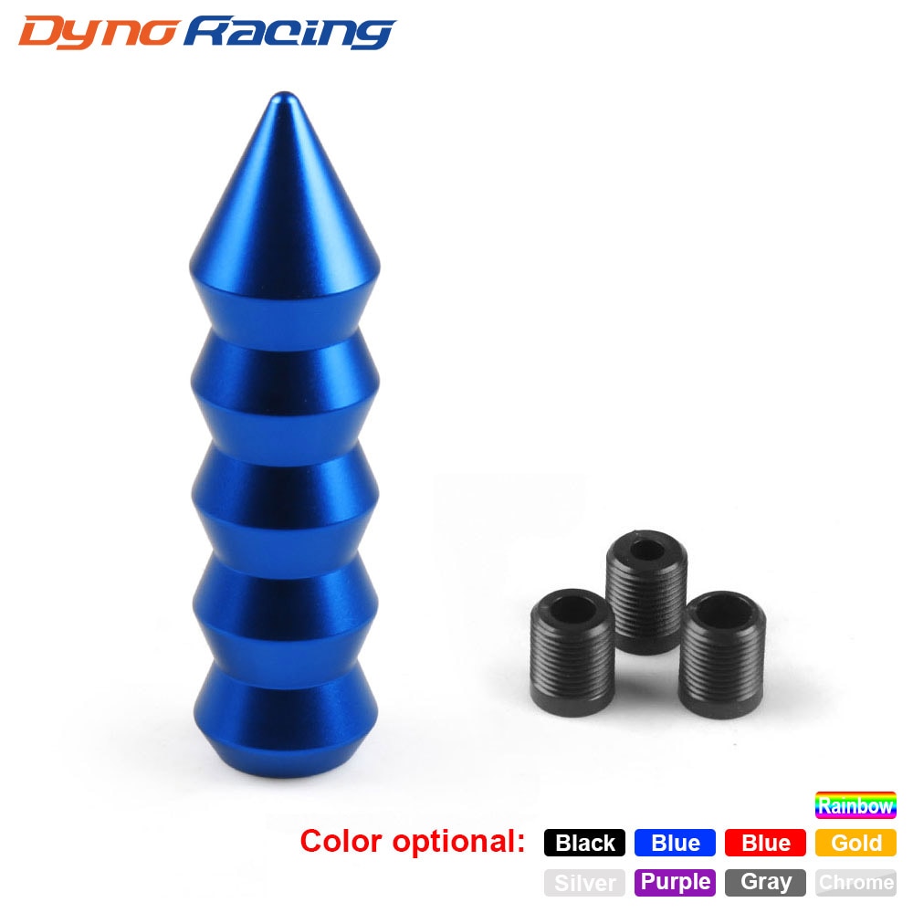 Universal Aluminum 146MM Gear Shift Knob Pointed End Cone Manual Transmission Shifter Lever Knob Gear Bamboo Style