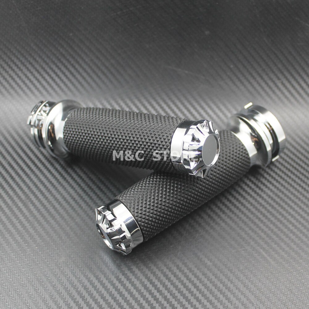 1 "CNC Stuur Hand Grips Voor Harley Sportster XL883 1200 Softail Touring Dyna Custom Cruiser Chopper