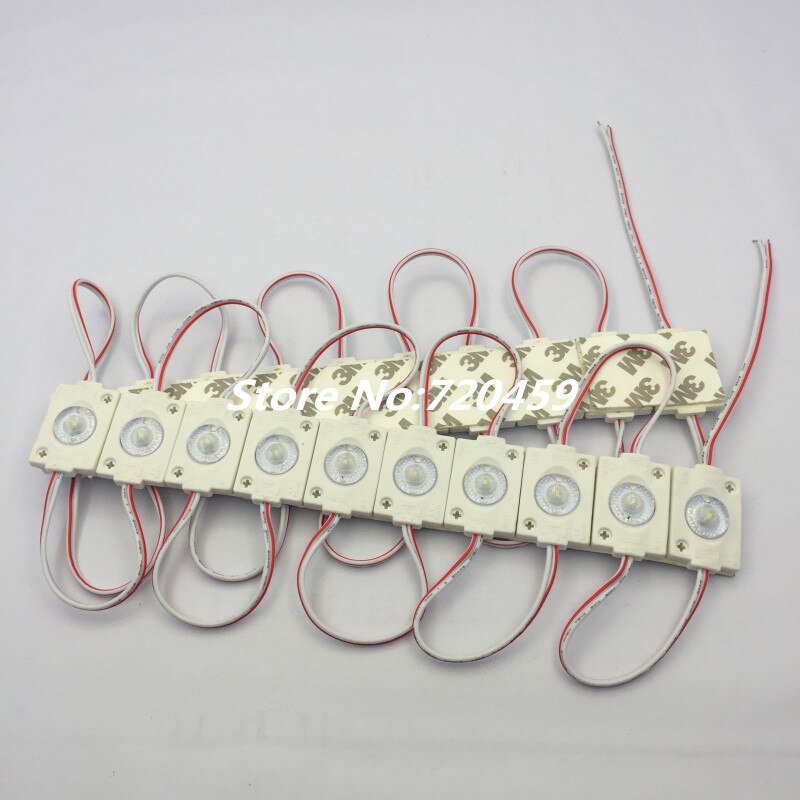 20 stks Super heldere DC12V led module 3030 SMD 1.5 W met bolle lens led modul licht voor bewegwijzering reclame