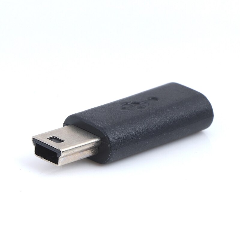 1Pc x Micro USB Adapter Input + Mini USB Micro USB Female to Mini USB Male Out