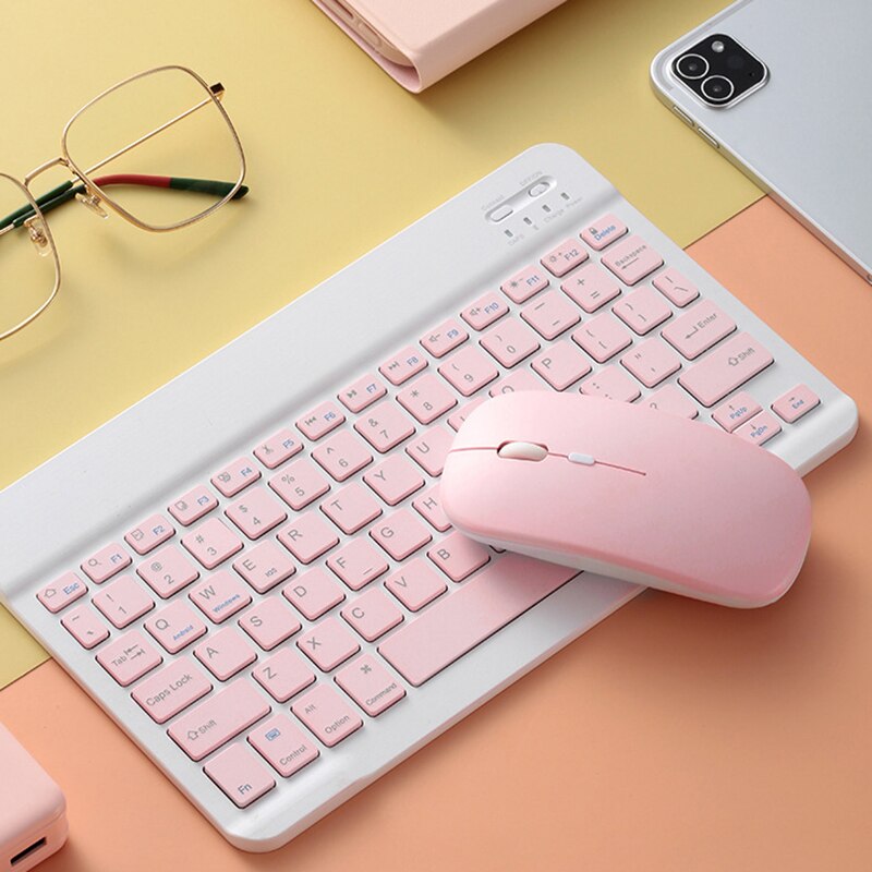 Przenośna multimedialna bezprzewodowa klawiatura Bluetooth dla iOS Android Tablet PC ładowalna klawiatura dla ipada klawiatura Bluetooth nowość
