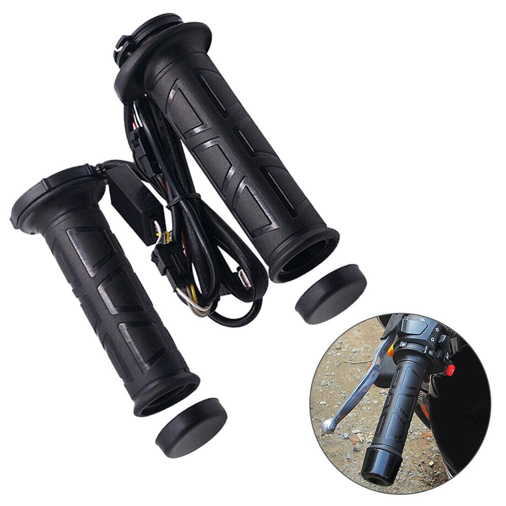 2pcs 12V Motorcycle Electric Heated Handle Multi-speed Adjustable Heating Grips