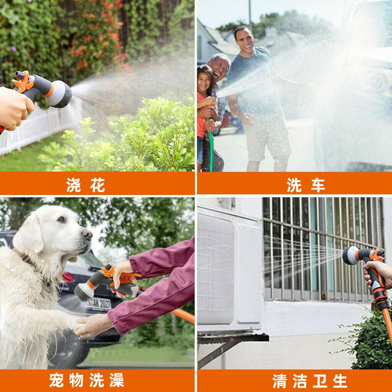 4pcs/set Watering Gun Garden Nozzle Hose Nozzle Adjustable Nozzle Water Gun Lawn Hose Multifunction Garden High Pressure Sprayer