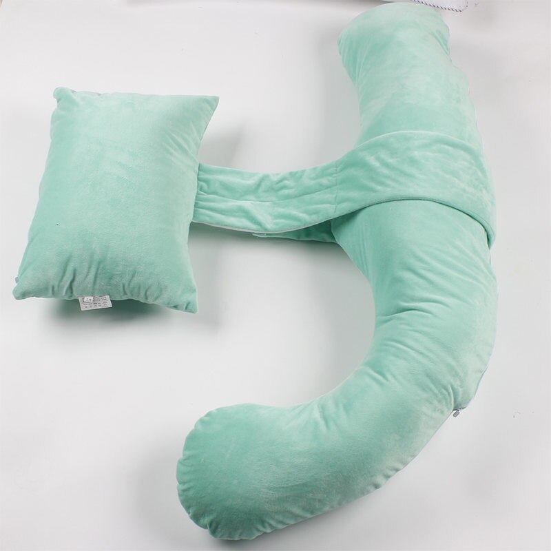 Ella Zwangerschapskussen XXL C-vorm - Voedingskussen - Zijslaapkussen - Lichaamskussen - Body Pillow - Afneembare Jersey Katoenen Hoes - 150x70cm - Lichtgrijs