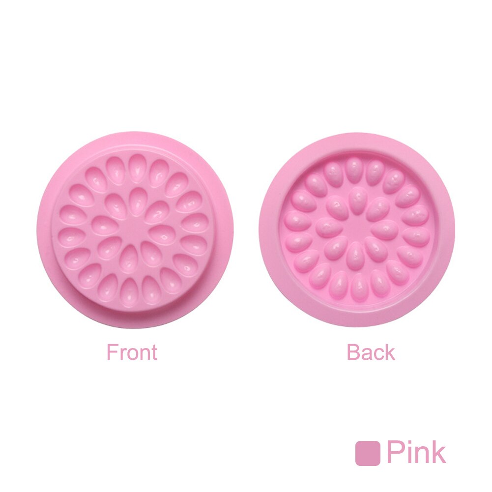 10 stücke Kleber Dichtung Pad Für Wimpern Verlängerung Transparent Kleber Halter Wimpern Kleber Kunststoff Kleber Palette Paste Eeyelash Werkzeuge: Pink