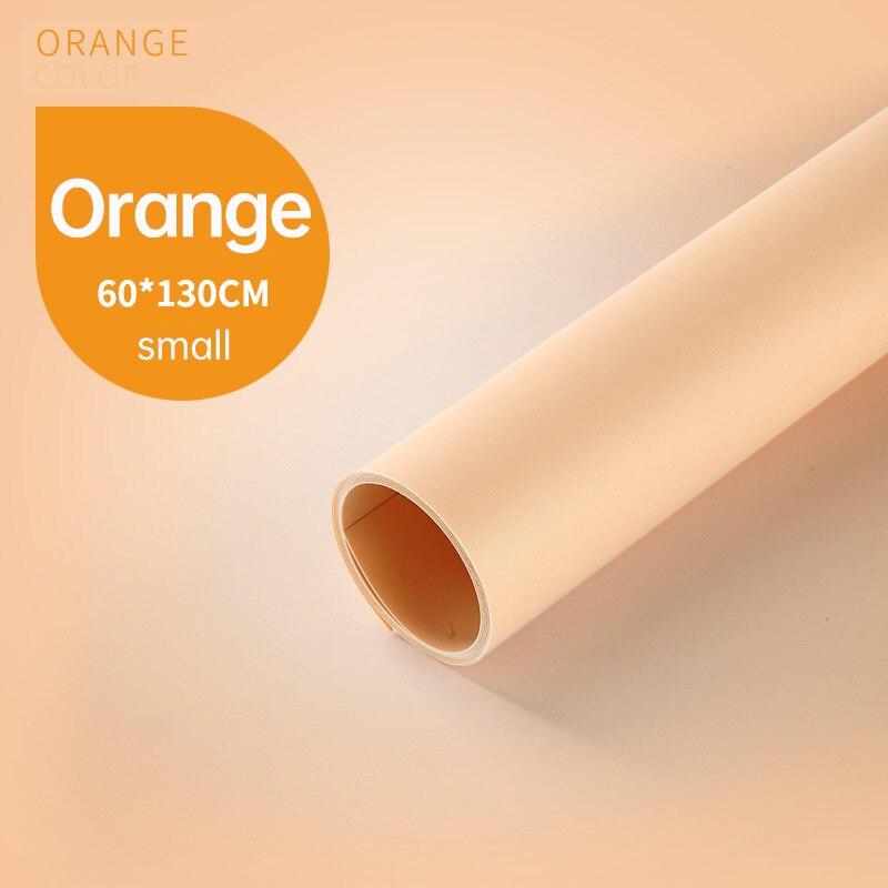 Arrière-plan mat en PVC pour Studio Photo, accessoires de photographie, arrière-plan blanc noir réfléchissant pour les photographes, bijoux alimentaires: orange