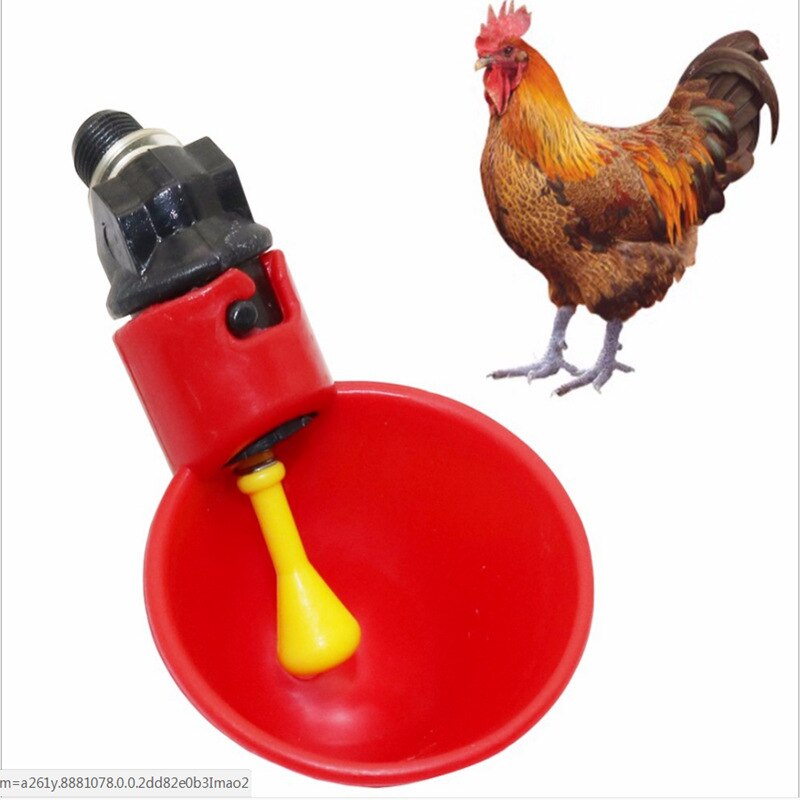 Automatic Chicken Waterer Coop Water Bowl Poultry Chicken Fowl Drinker Water Drinking Cups Livestock Feeding Watering Supplies