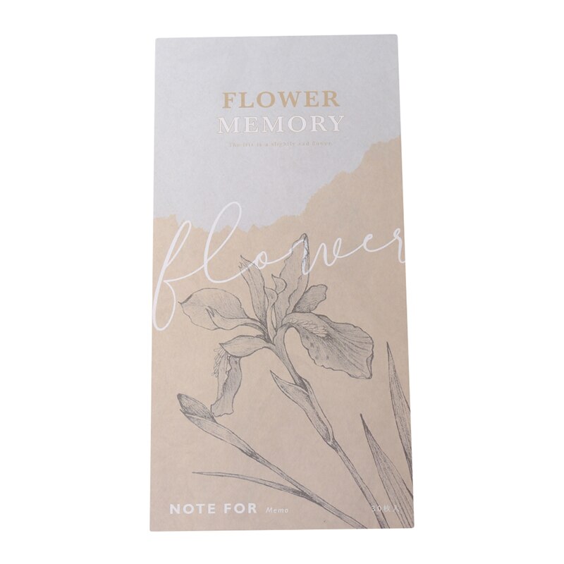 Signature Book Retro Flower Ginkgo Memo Pad Word Pocket Book Planner List Agenda Notepad Stationery School Office Supplies