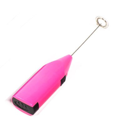 Mini coffee blender hand-held electric egg beater electric coffee stirrer kitchen gadget milk bubble: Pink